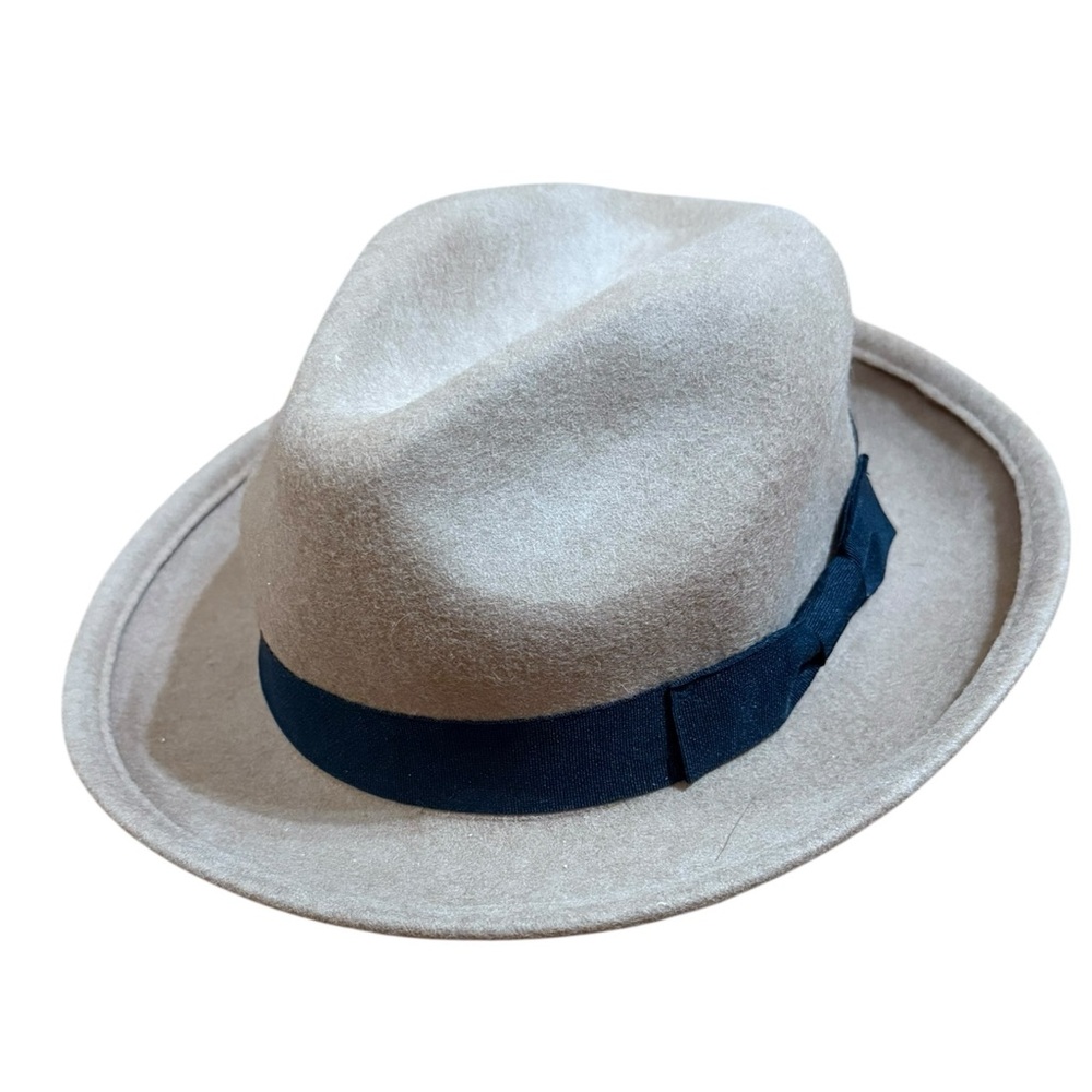 Camel Tan Wool‎ Felt Fedora Hat | Classic Wide Brim Timeless Style